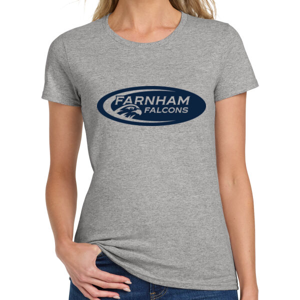 Farnham School Ladies Heavy Cotton 100% Cotton T Shirt Thumbnail