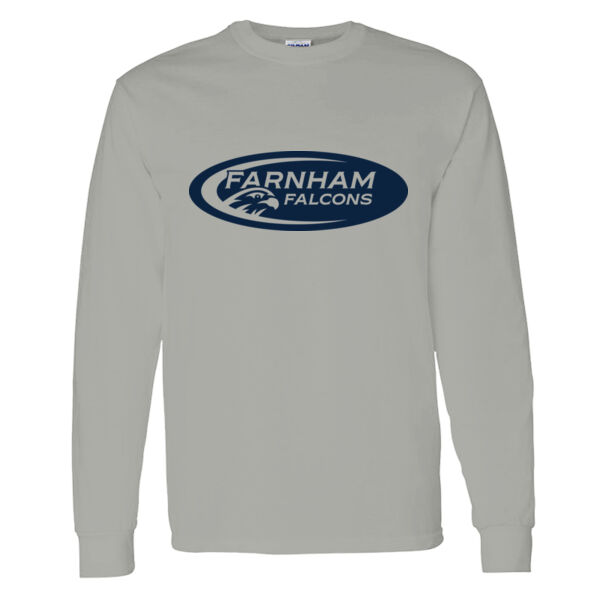 Farnham School Heavy Cotton 100% Cotton Long Sleeve T Shirt Thumbnail